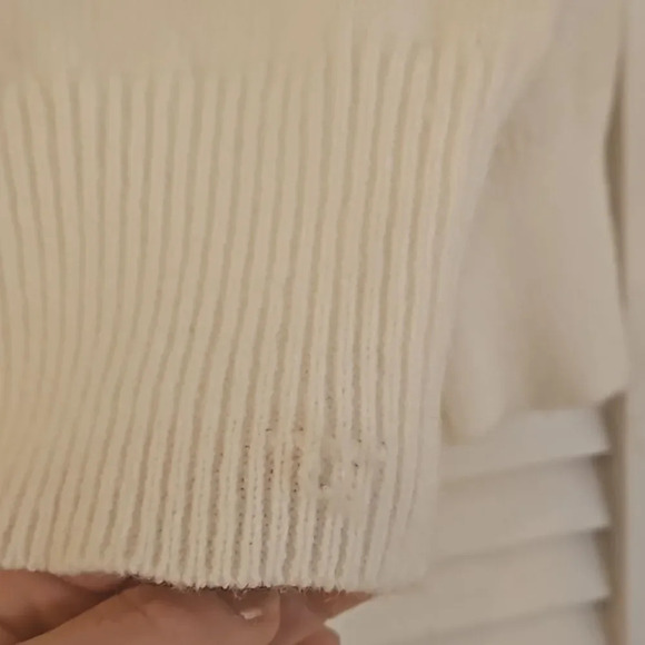 Made with love blue skies chevron Zipup crew neck sweater. Size medium NWT - Picture 3 of 6